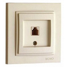 Розетка телефонная rj-11 mono electric despina 102-170005-124